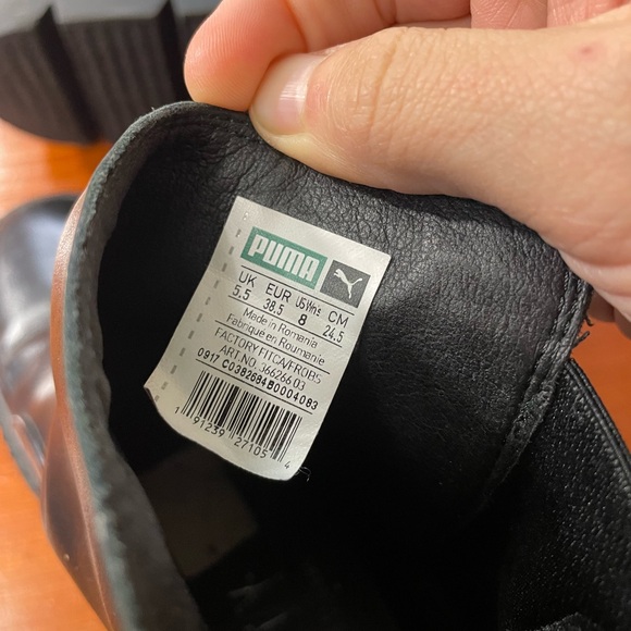 Puma X Fenty Black Chelsea Sneaker Lugg Boot in Triple Black  ~ Size 8 🍄 - Picture 11 of 12
